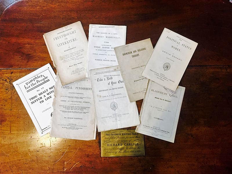 C19th Pamphlets, image courtesy Conway Hall