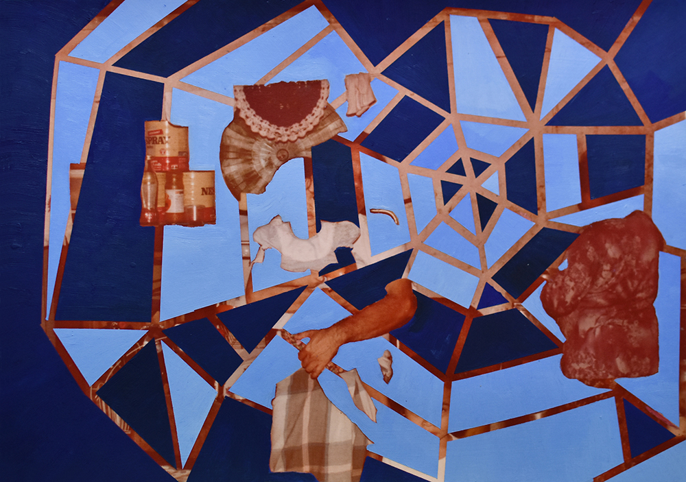 Haffendi Annuar, Cobweb Kitchen, 2021. Oil on Giclée Hahnemühle Pearl, 29.9 x 41.4 Copyright © 2021 Haffendi Annuar, licensed to Artquest for use.