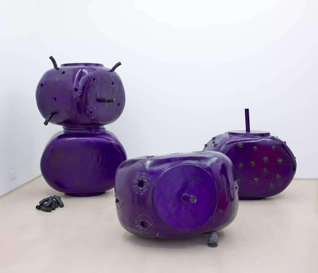 Rain Howard Pop Pop Pop 2019, Polystyrene Jesmonite Rubber Pigments.Full installation 3 x 2 x 3m