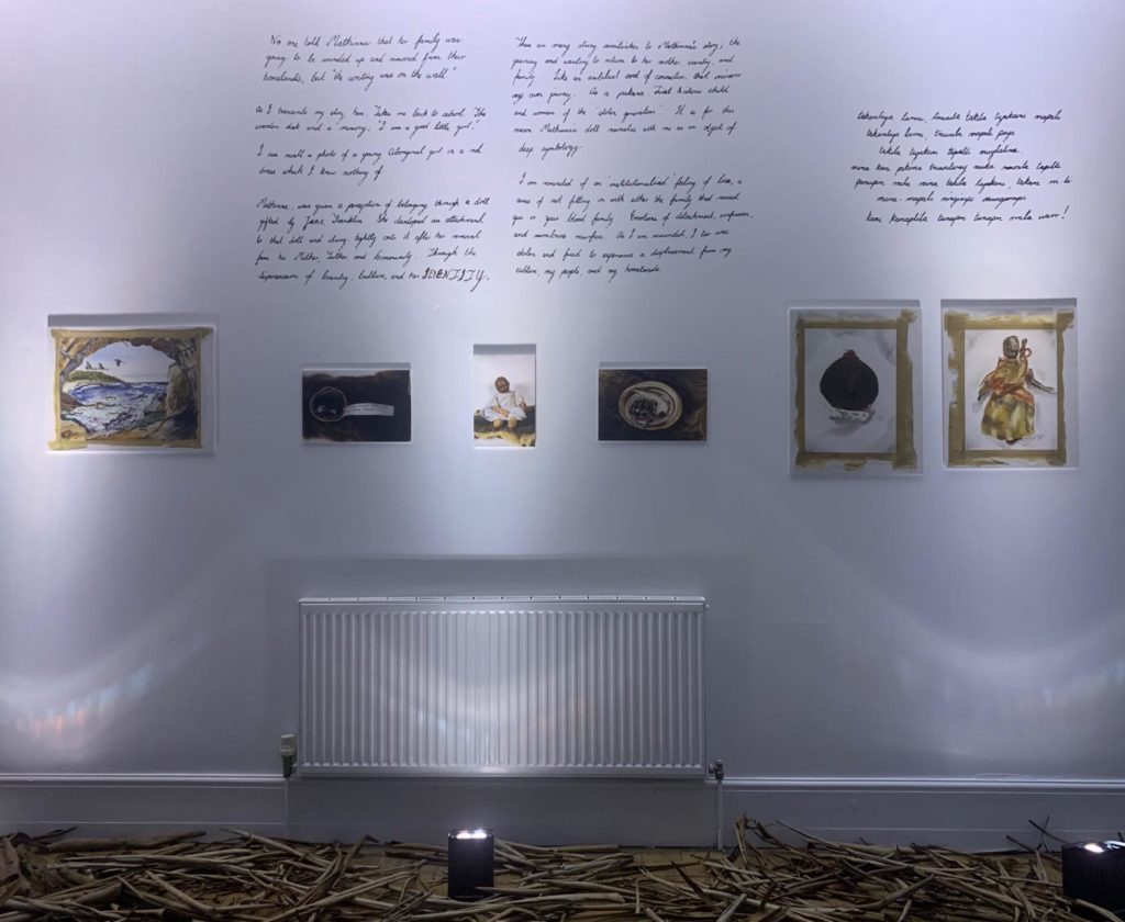 Janice Ross, nuratinga milaythina kani mana-mapali (Country holding our stories). installation view