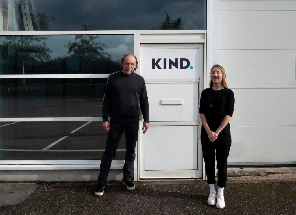 a picture of Richard Gregory and Laura Porter standing outside of Studio Kind