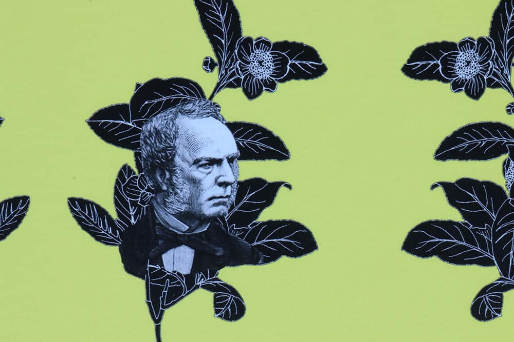 Speak Robert window vinyl (detail) Image courtesy the artist