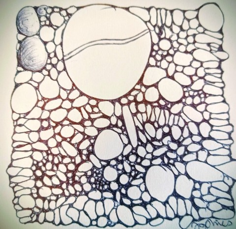 Doodle of pebbles