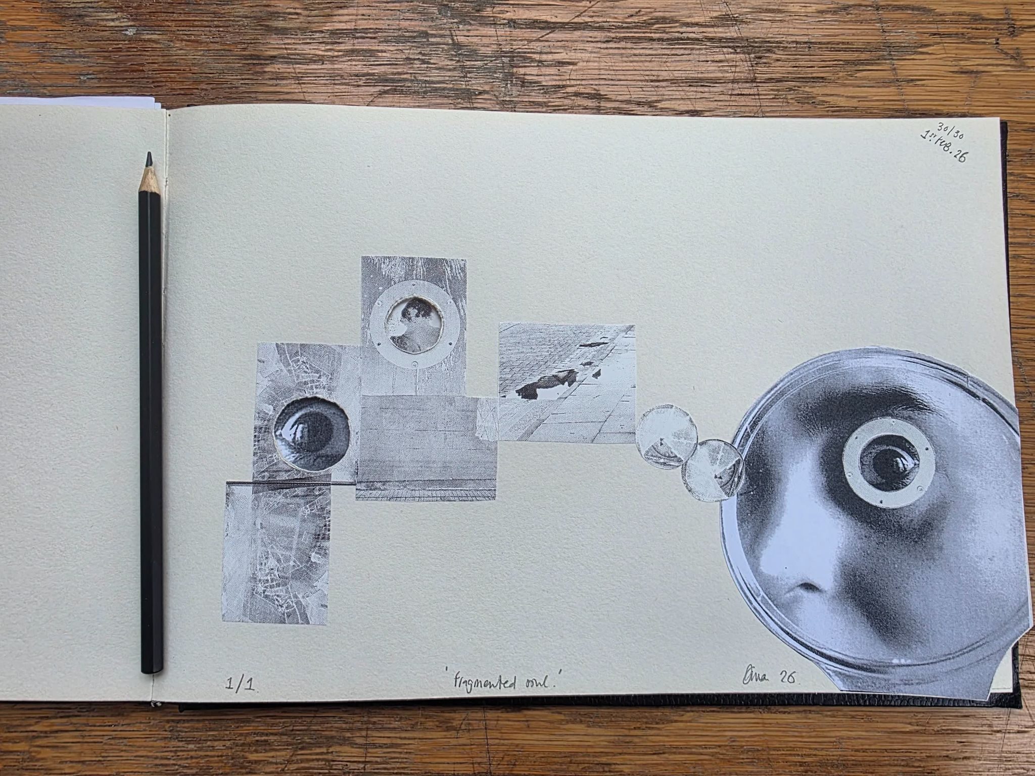 Photography collage of a series of viewfinders an