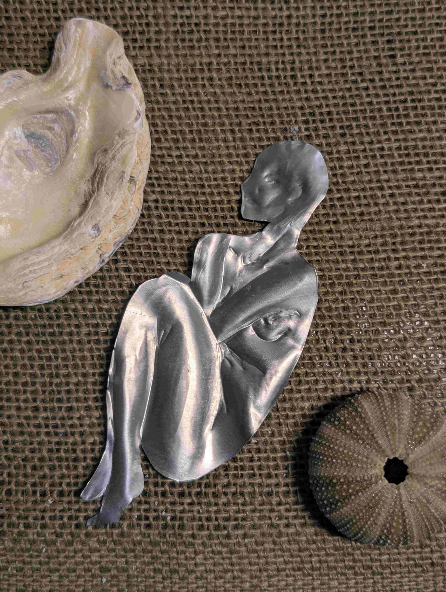 A small self made of soda can