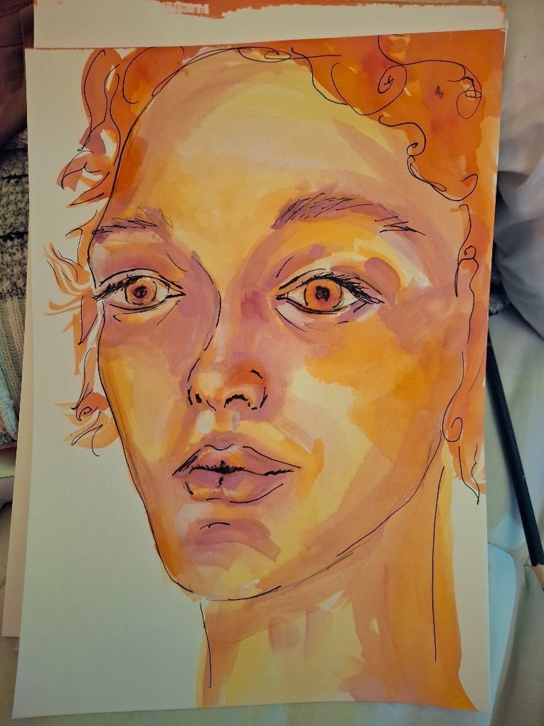 Watercolour portrait