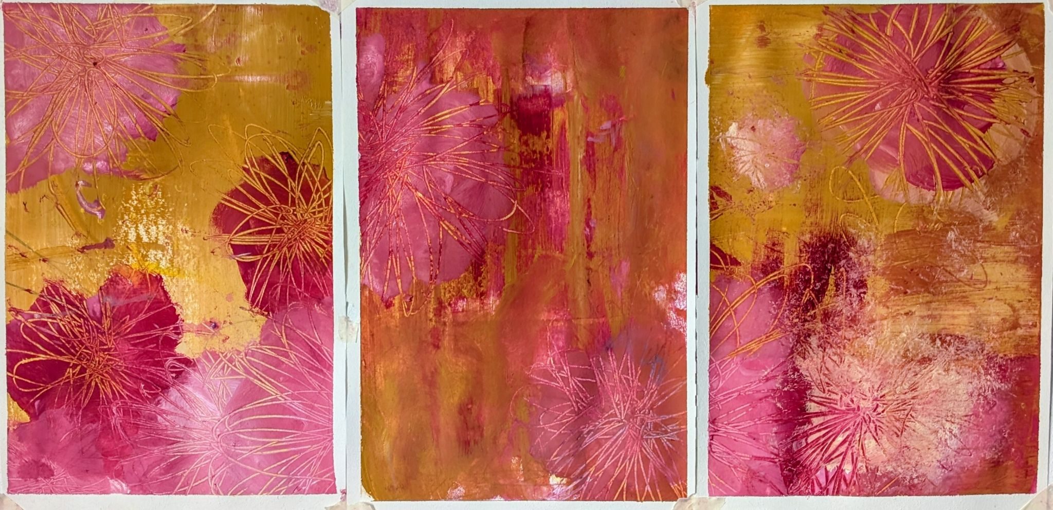 Colour study triptych