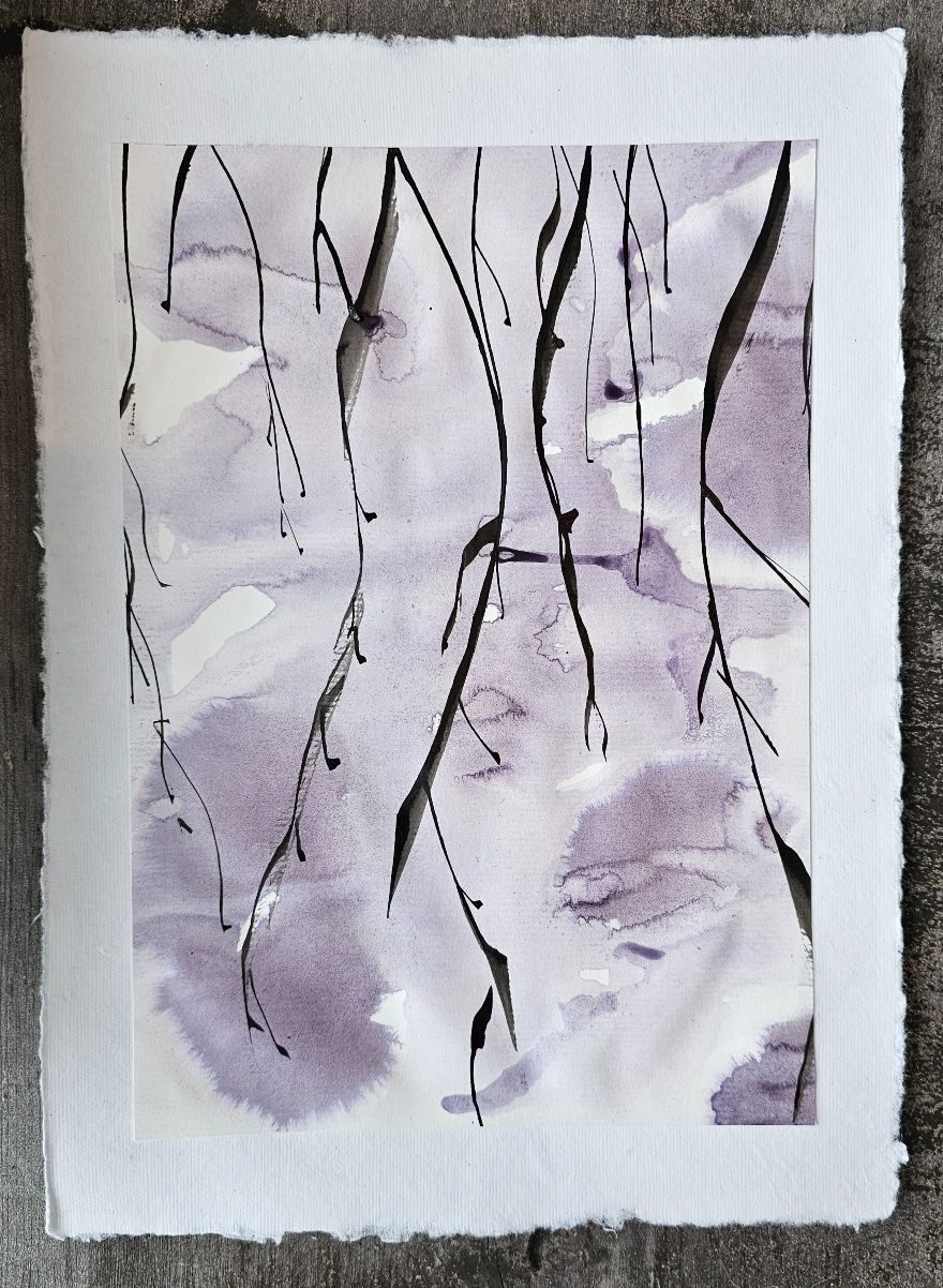 Acrylic ink on paper