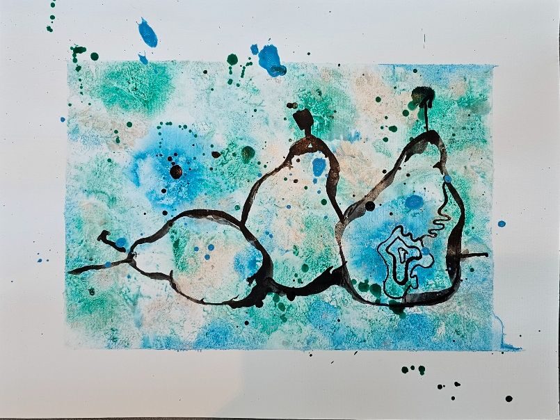 Acrylic ink on watercolour paper