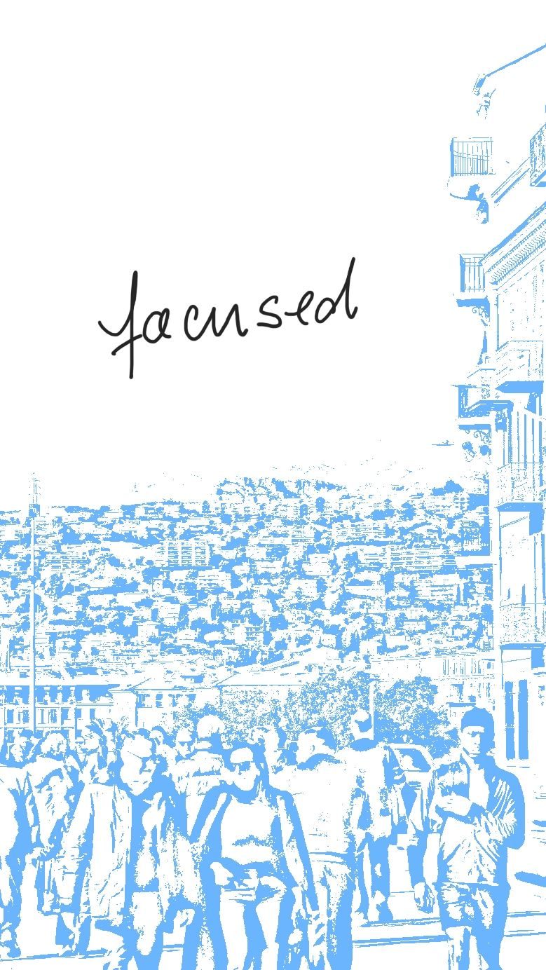 The blues of being focused, living, and existing