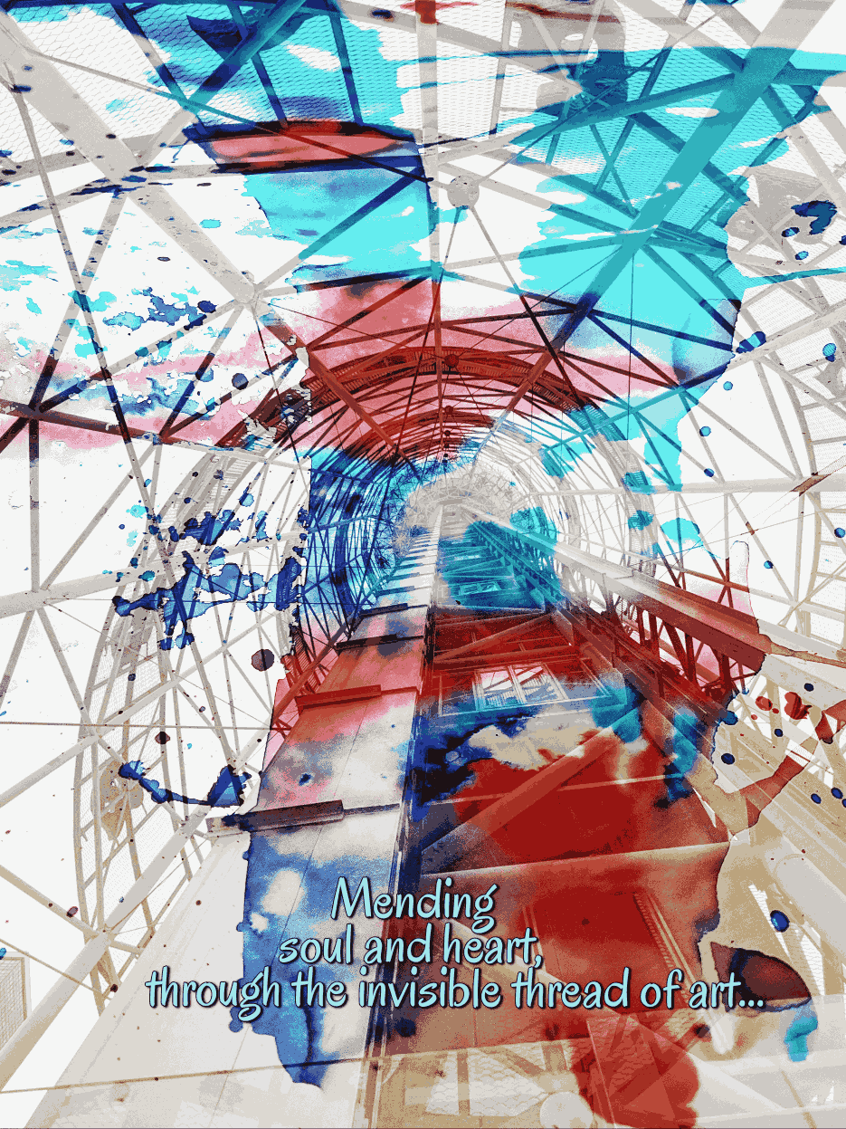 Mending soul and heart, through the invisible thread of art...