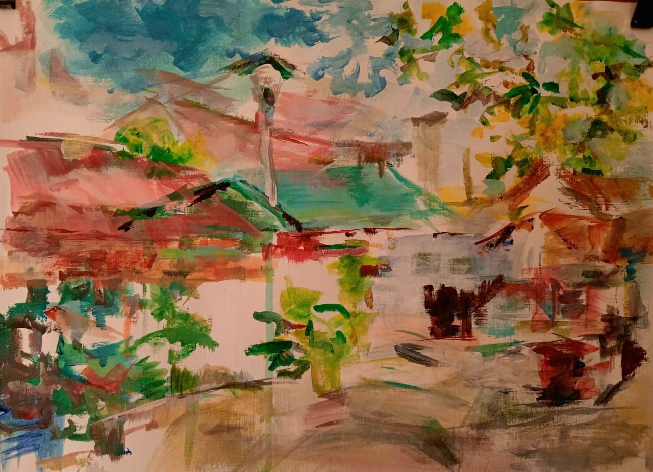 Acrylic painting on paper