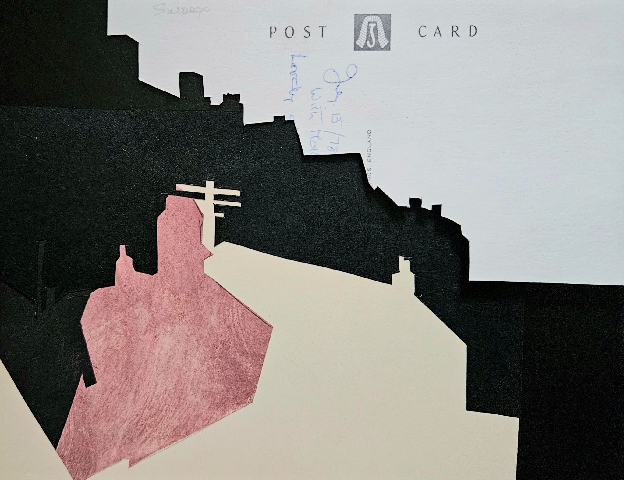 Print, collage and found materials