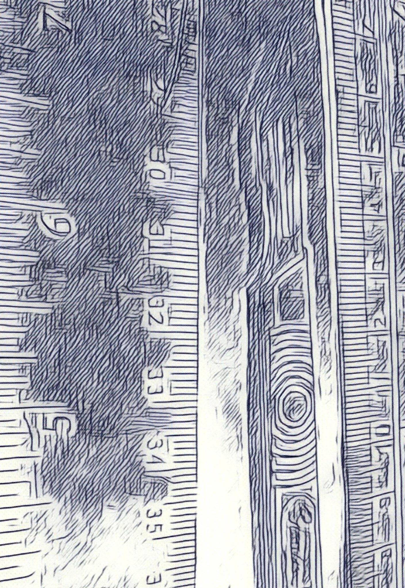 Digitally altered photo of scalpel and ruler