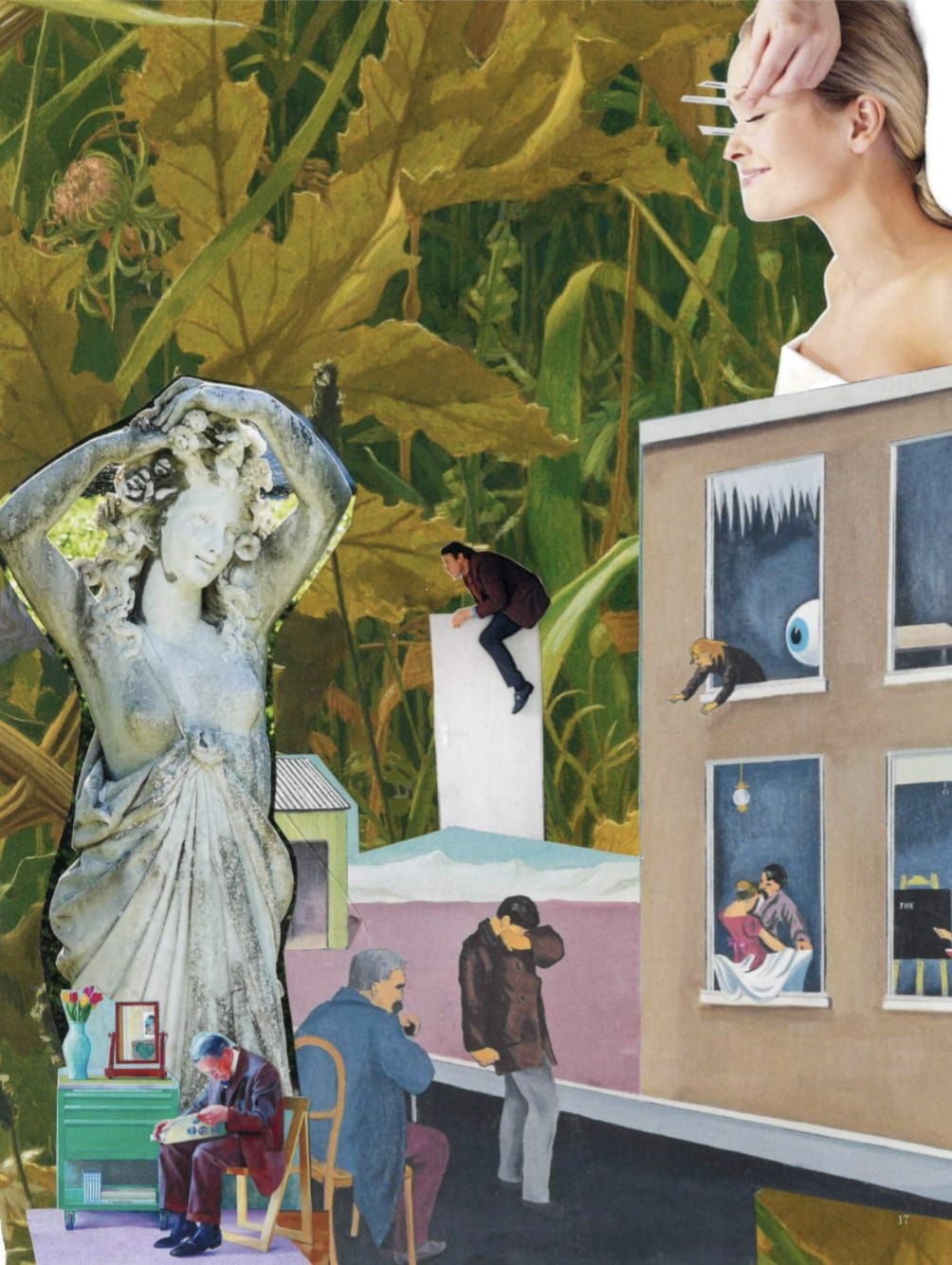 A collage of many famous works of art