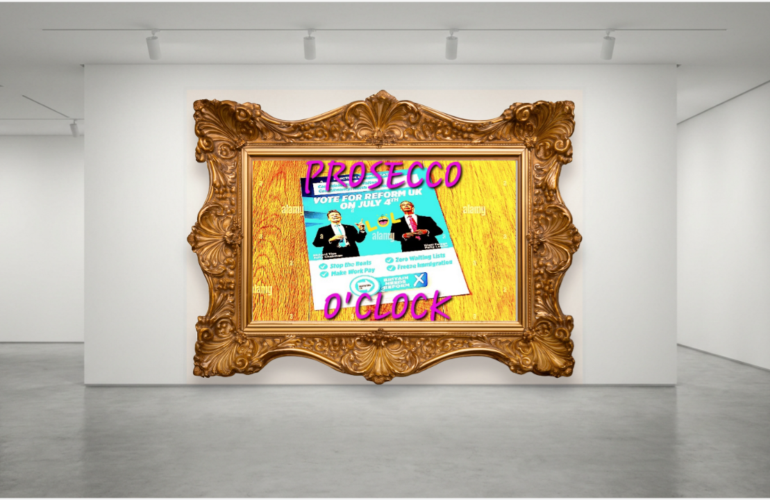 Reform UK party flier with 