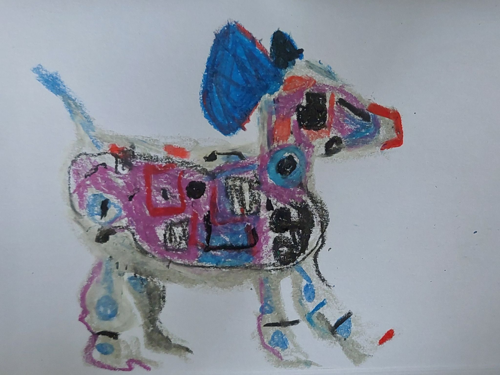 Robodog in pastel