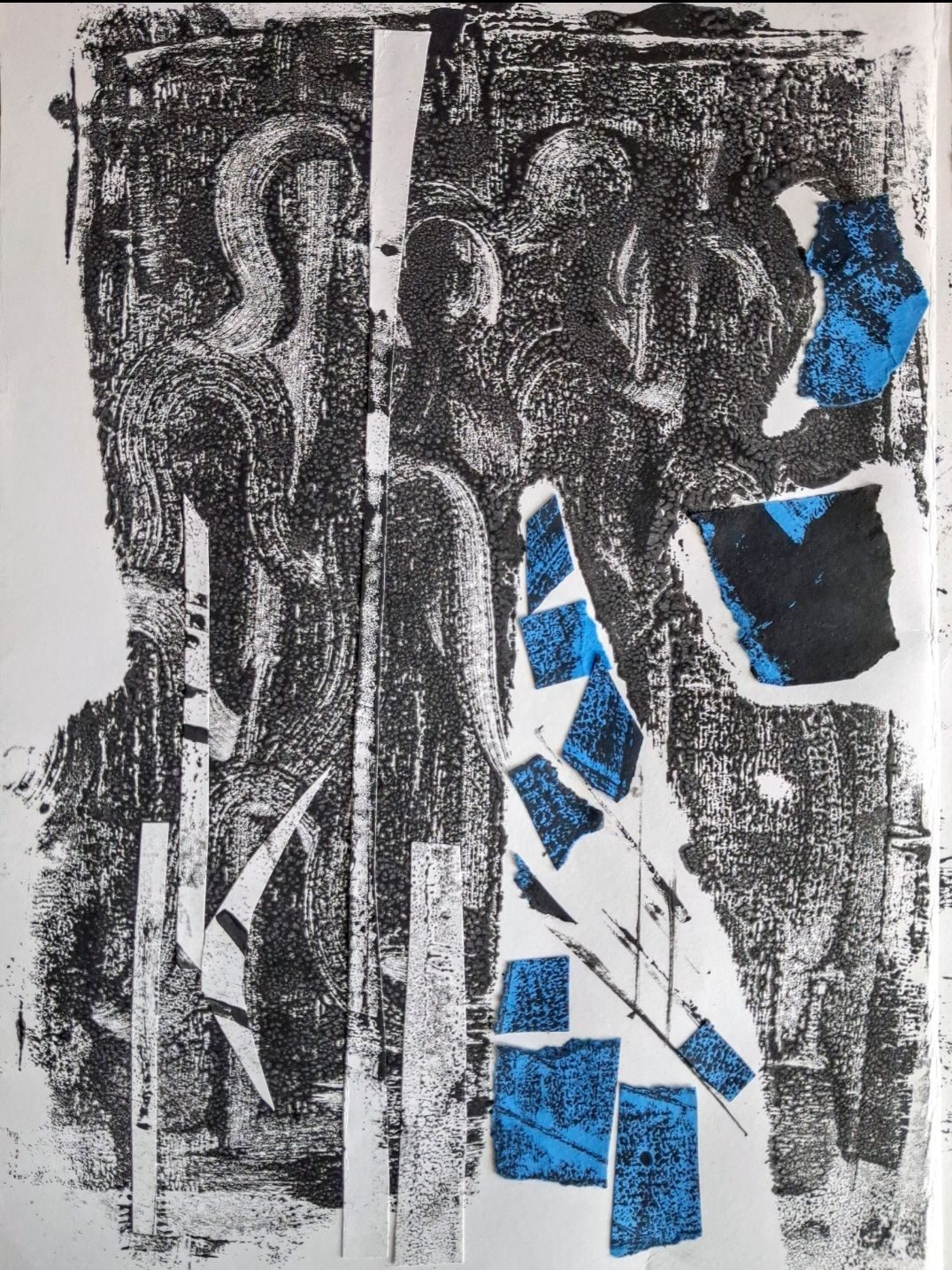 Print and collage on paper