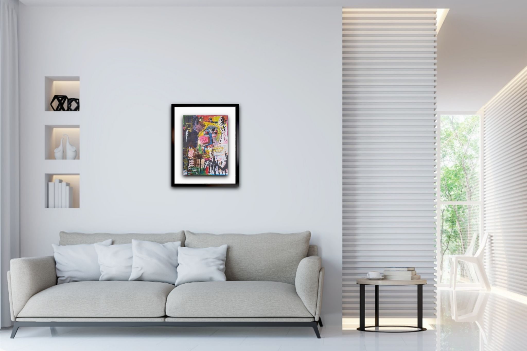 Oli pastels ,crayons and acrylic/ watercolor