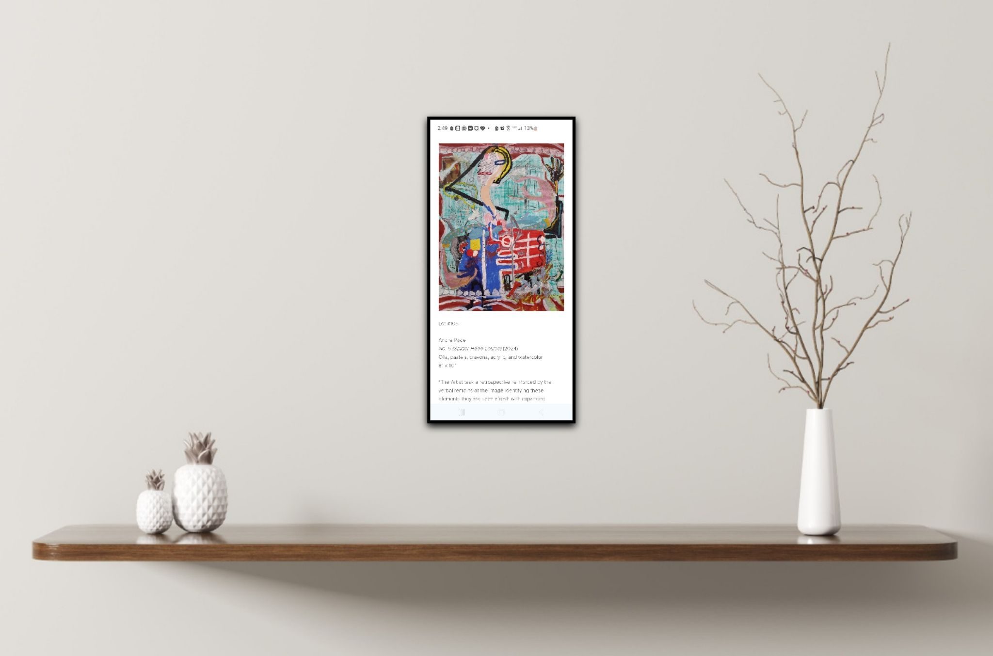 Oli pastels ,crayons and acrylic/ watercolor