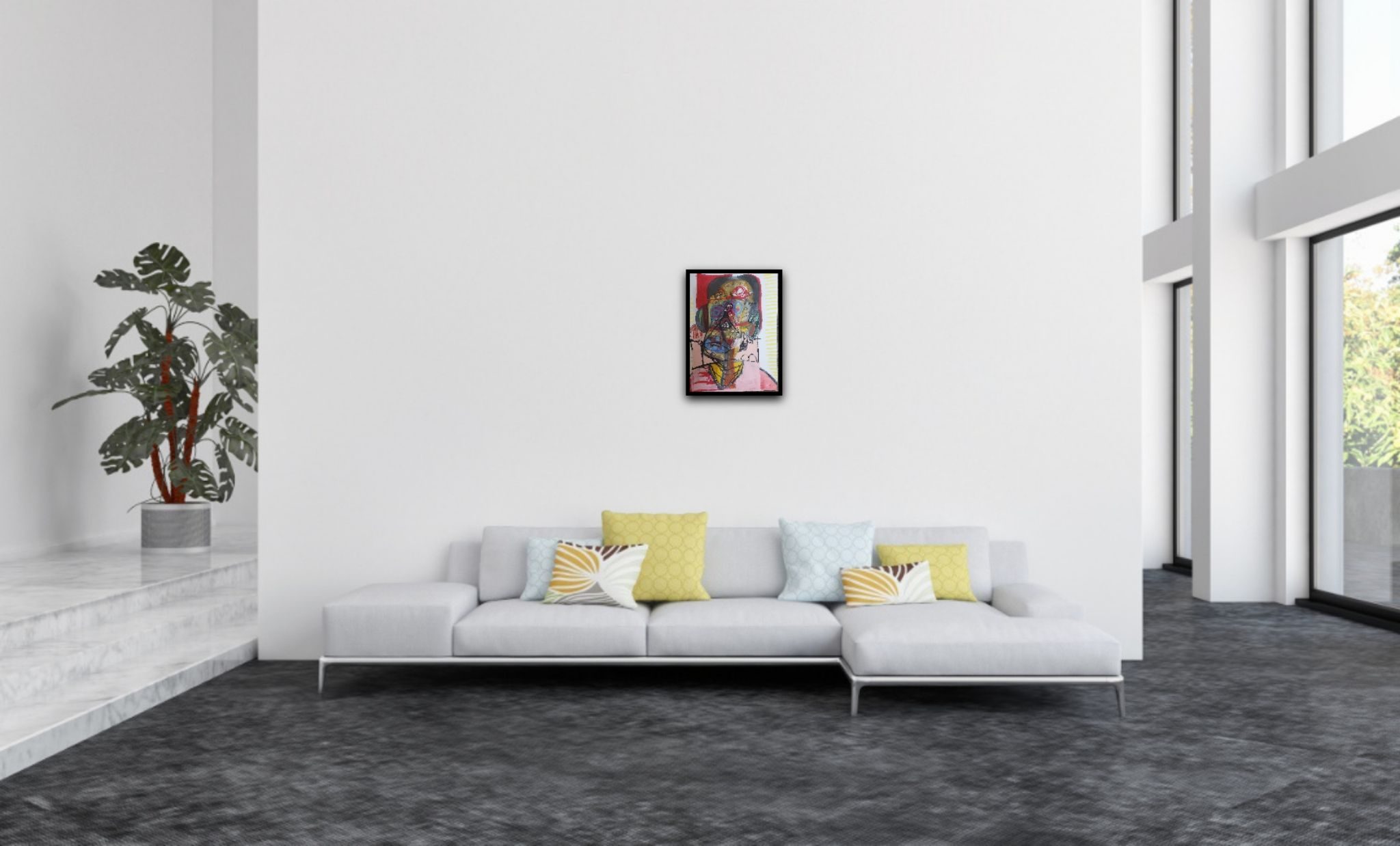 Oli pastels ,crayons and acrylic/ watercolor