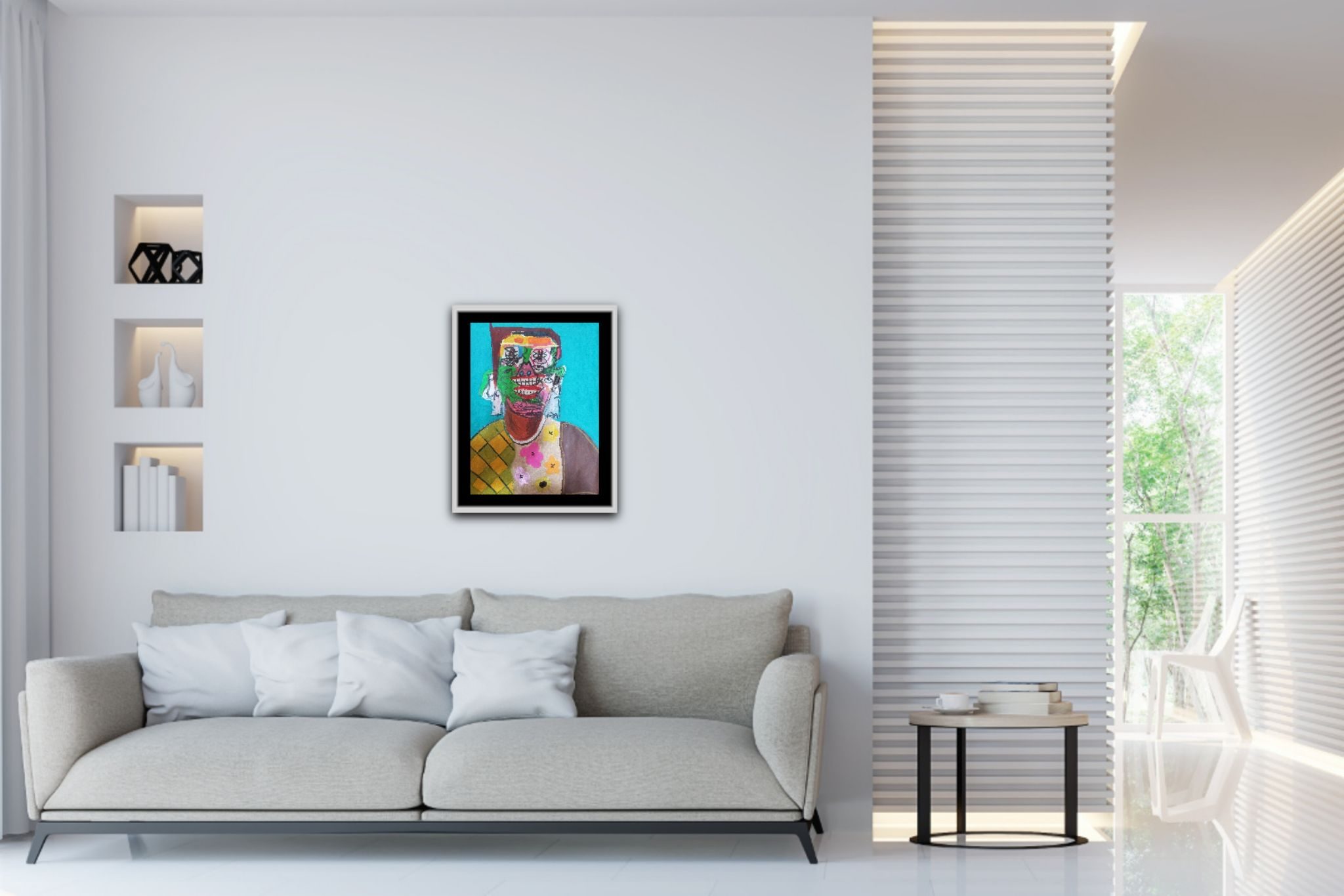 Oli pastels ,crayons and acrylic/ watercolor