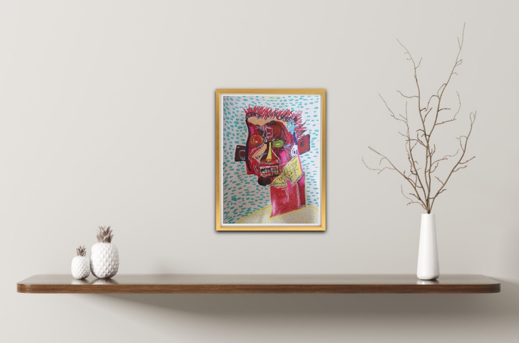 Oli pastels ,crayons and acrylic/ watercolor