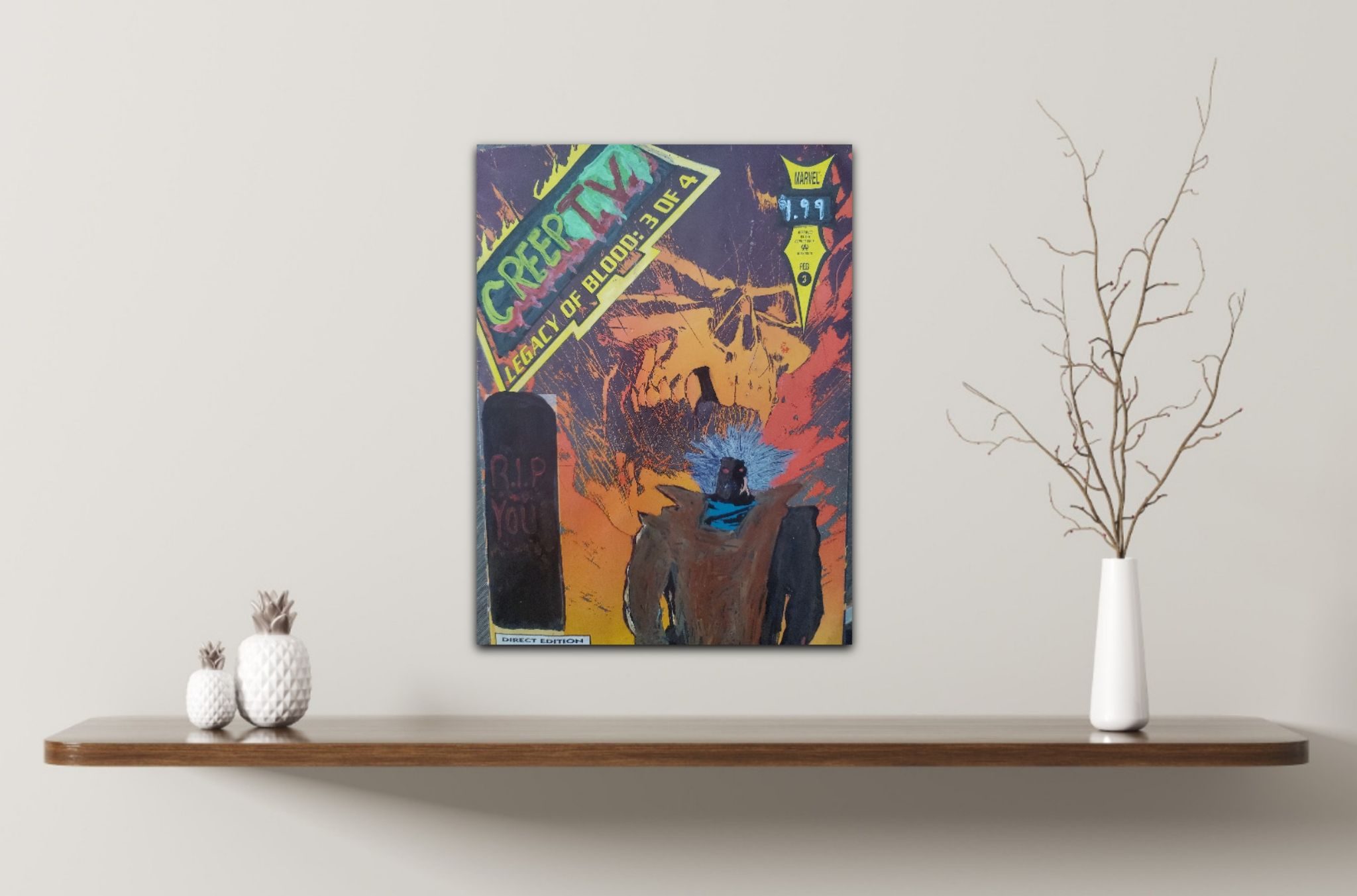 Oli pastels ,crayons and acrylic/ watercolor