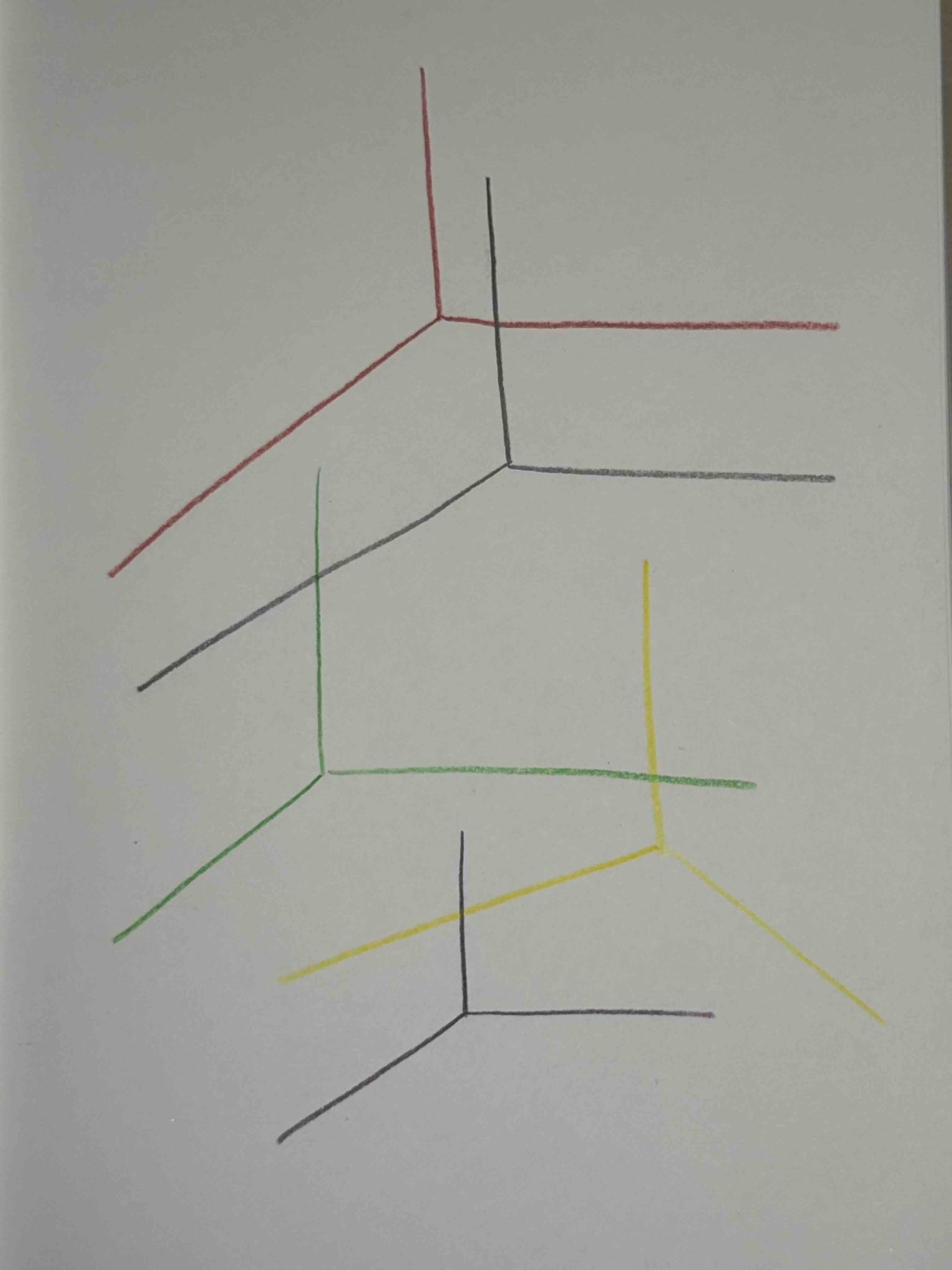 Lines making corners