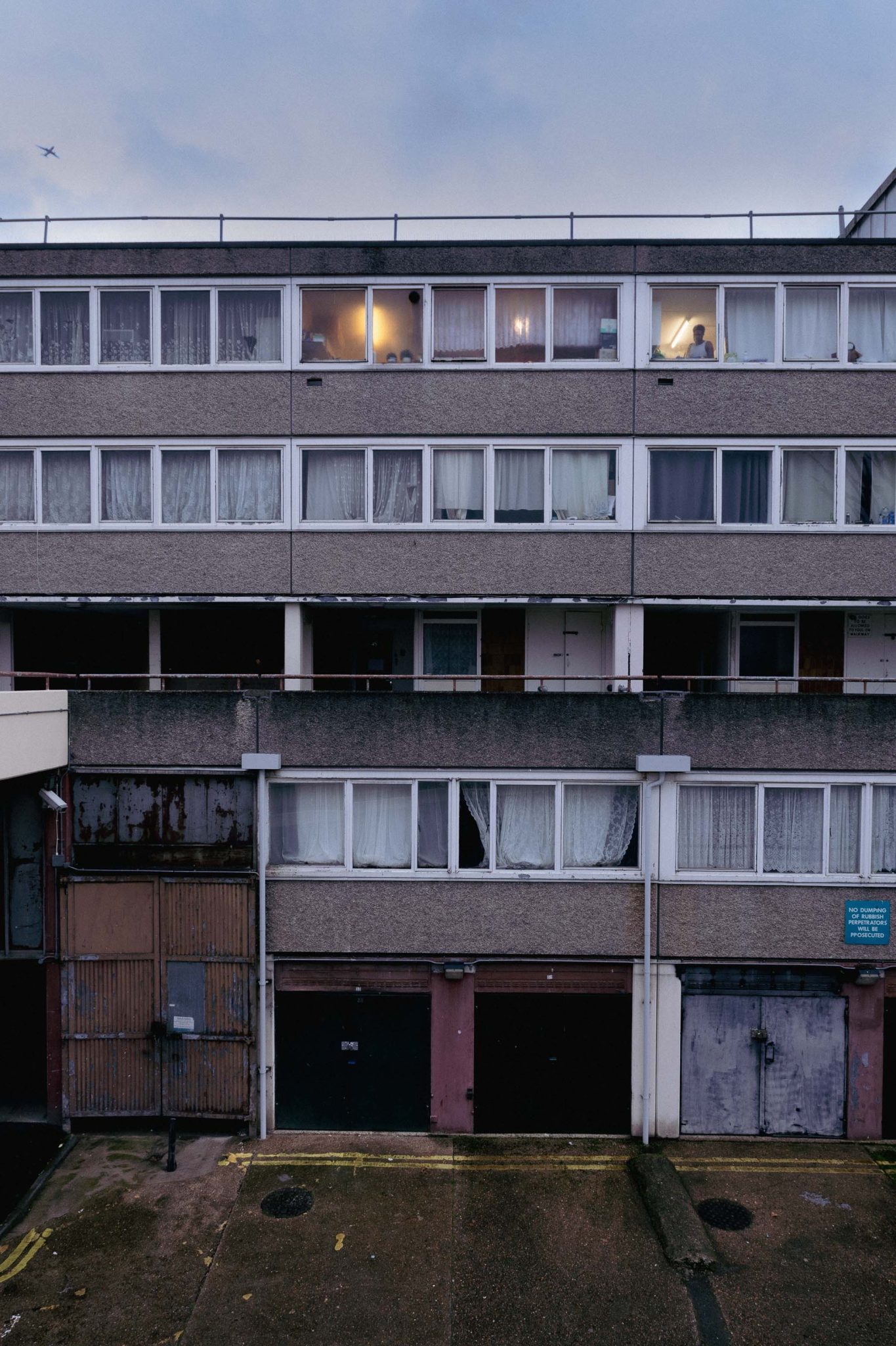 One of the remaining low rise blocks on Aylesbury estate - listed for demolition