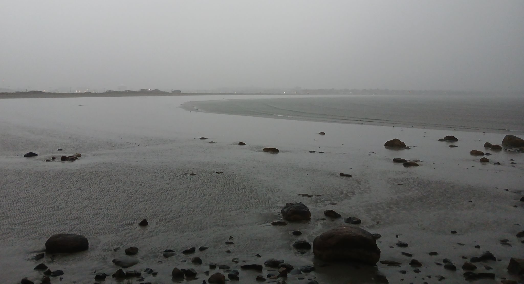 Seascape in grey and black