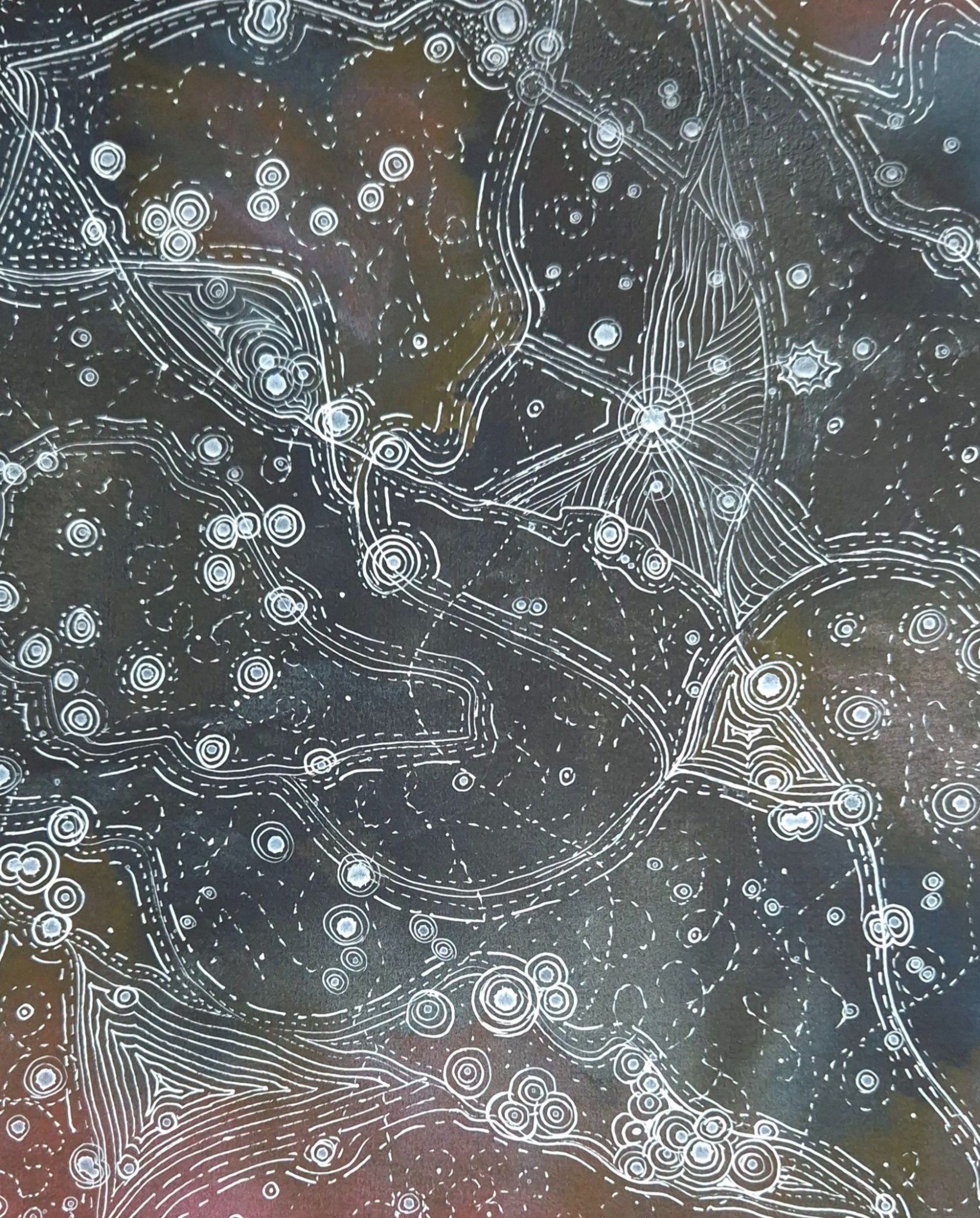 White lines on a black background, leading us in different directions