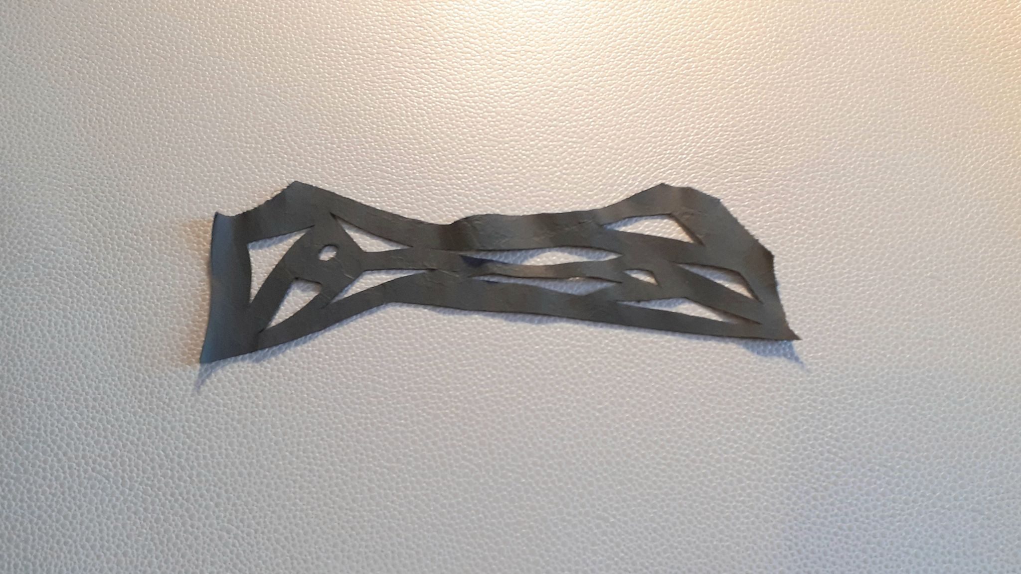 Mini leather recycled cut in my leather material rest