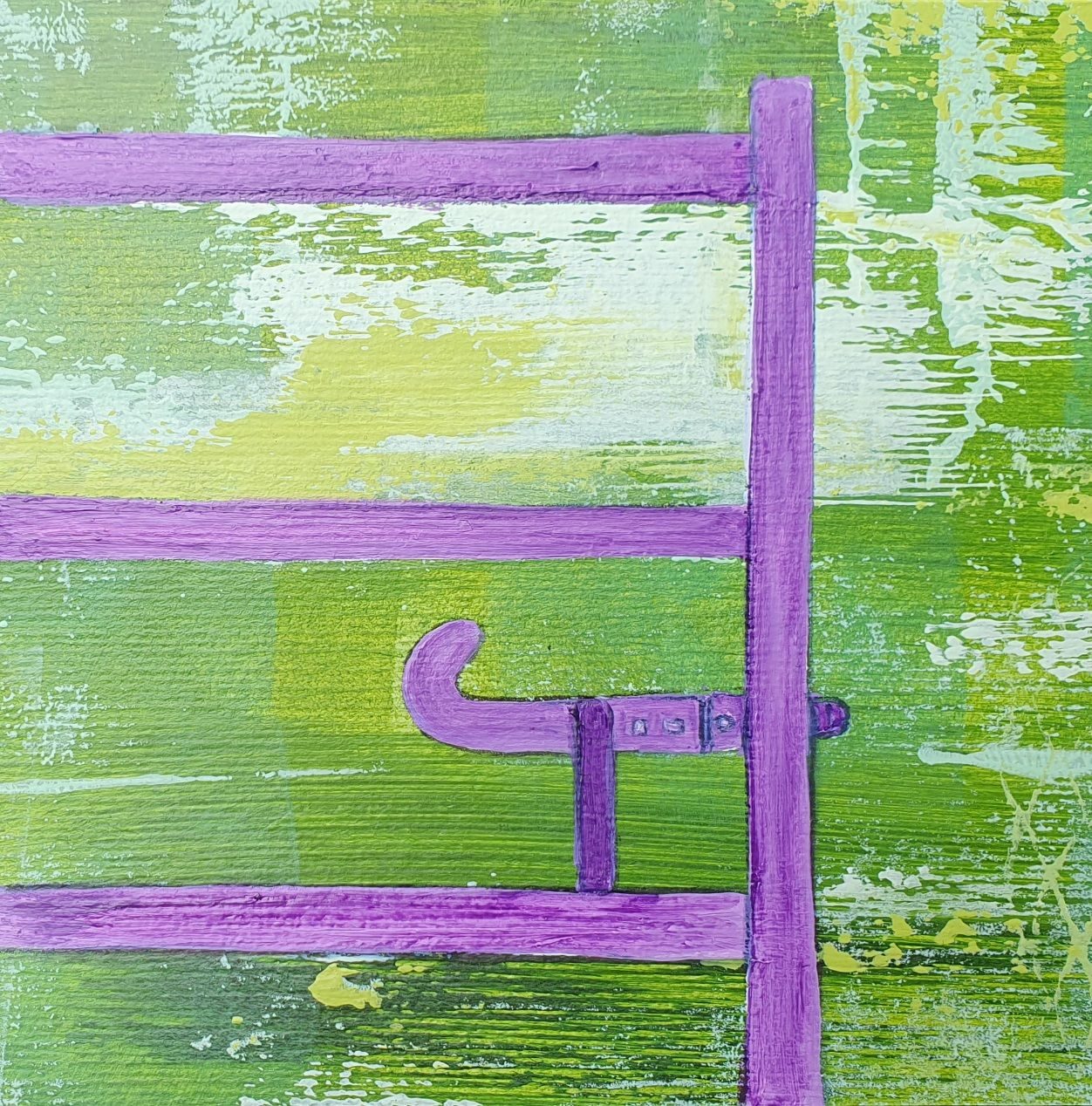 Green in Acrylics 15cm x15cm