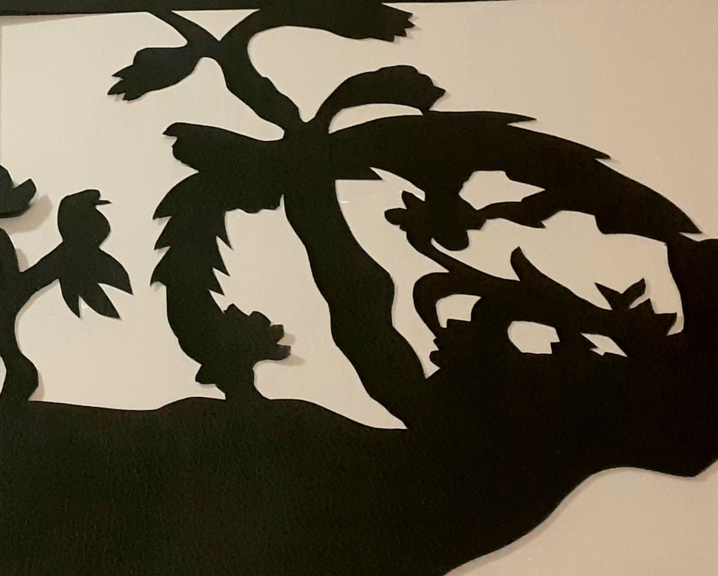 Work in process cutting leather paper