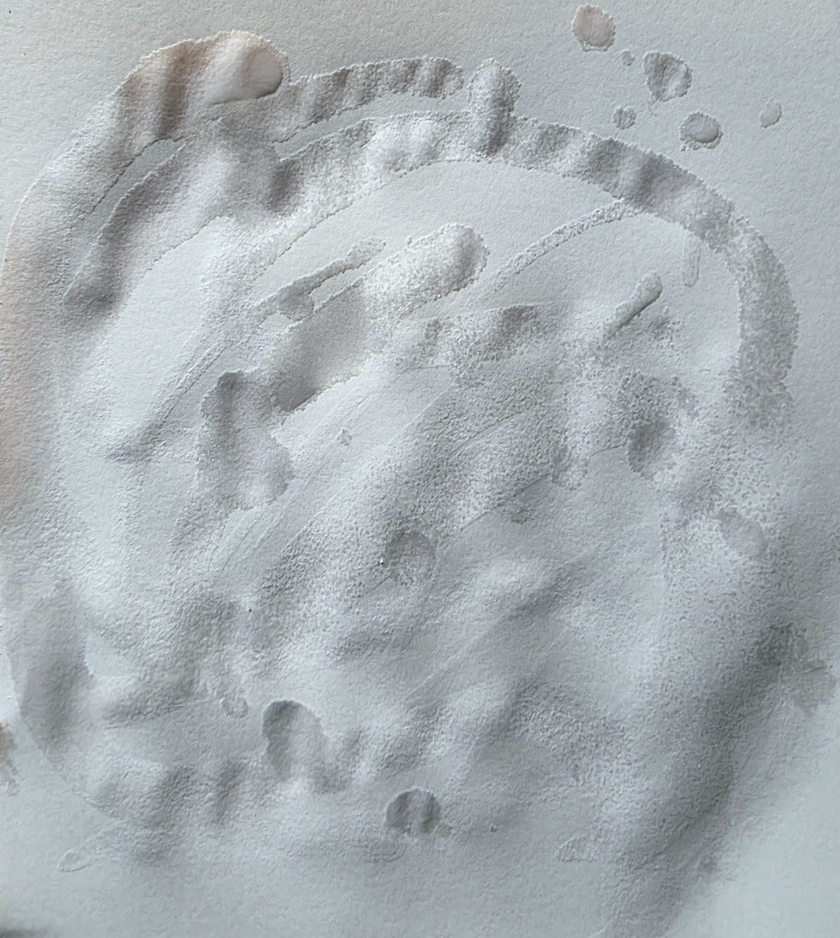 White paper with random marks