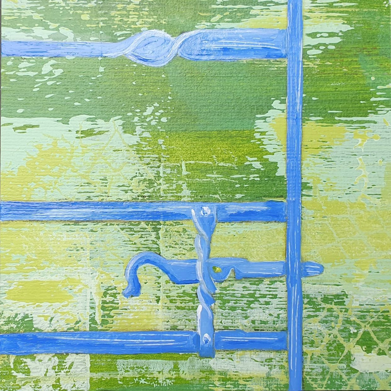 Green in Acrylics 15cm x15cm