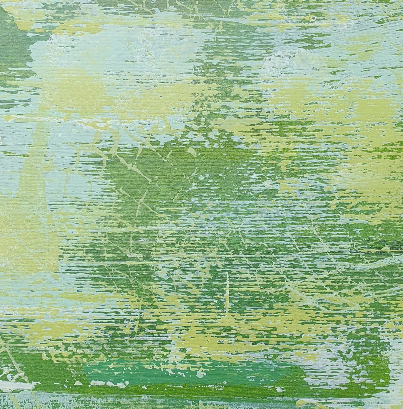 Green in Acrylics 15cm x15cm