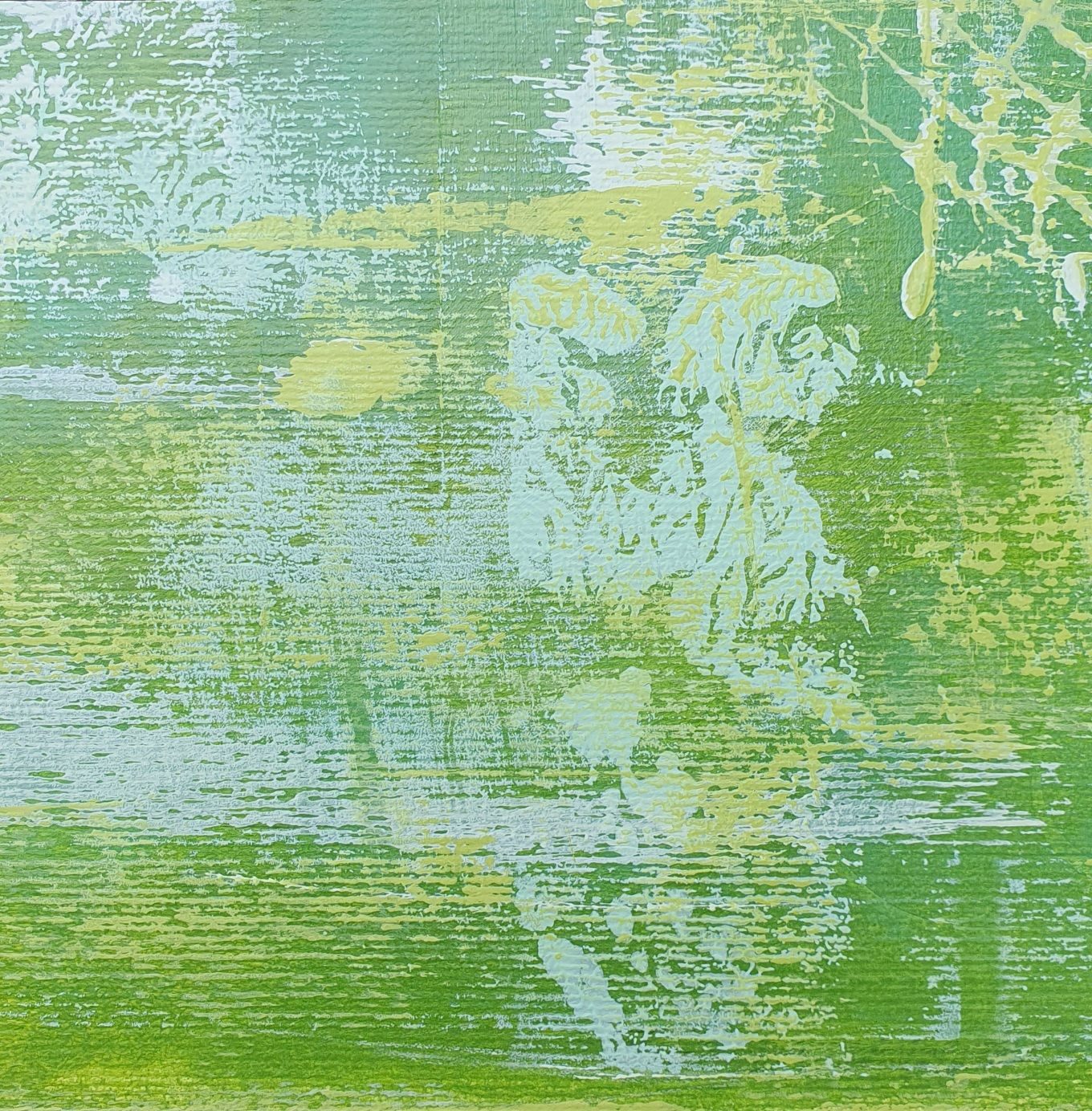 Green in Acrylics 15cm x15cm