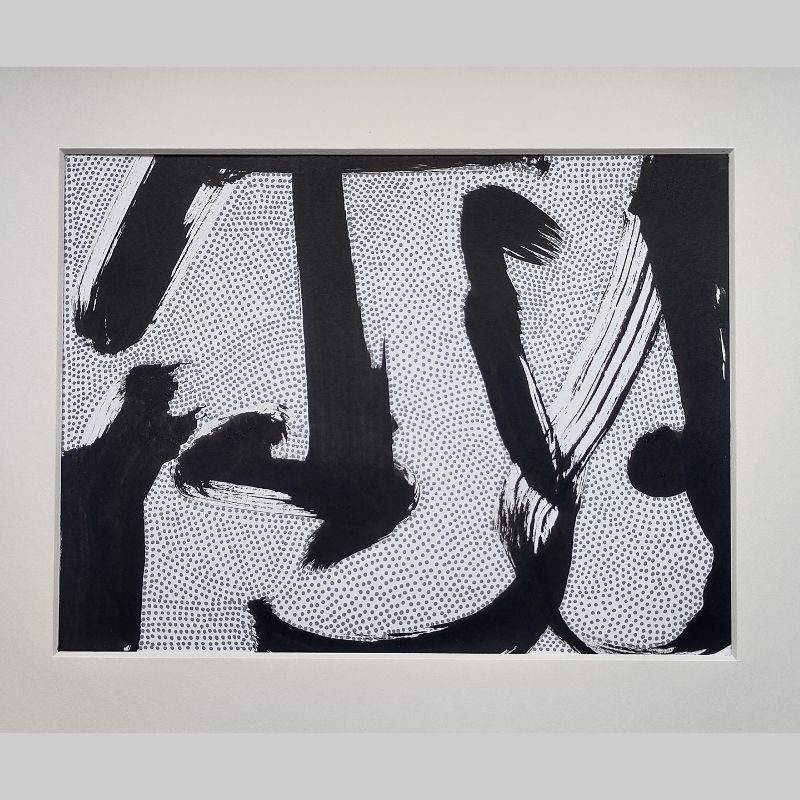 Abstract mixed media composition