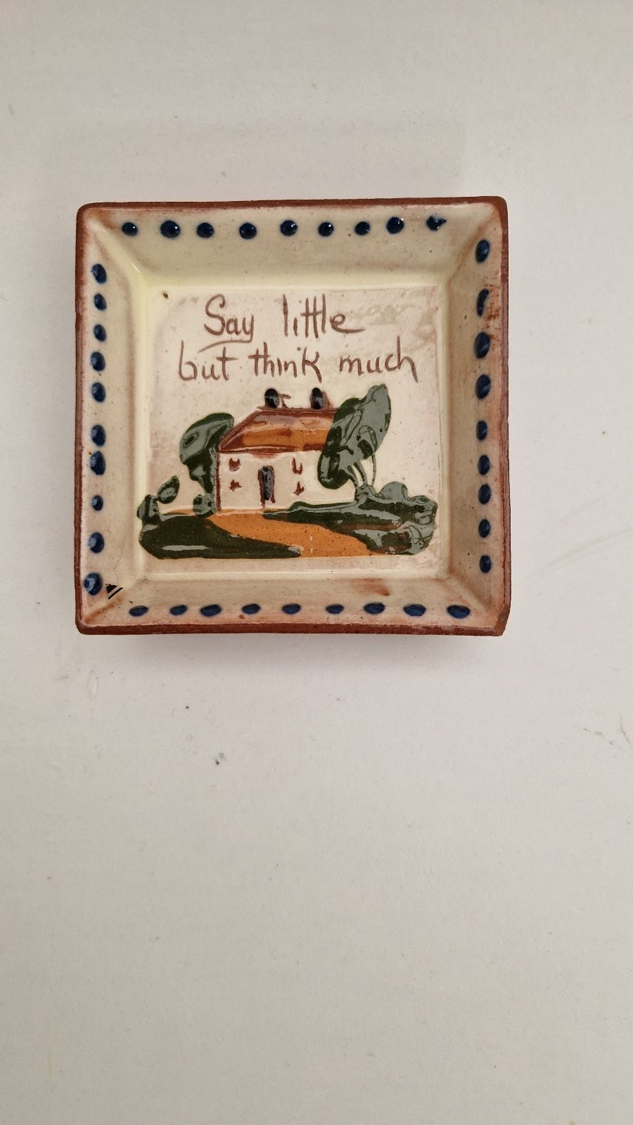 photo of a 50's ashtray to reflect my sentiments