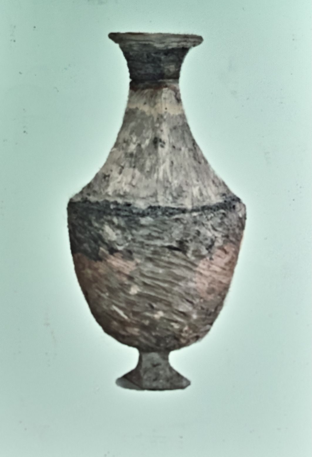 greenware clay pot electronicaly transformed version