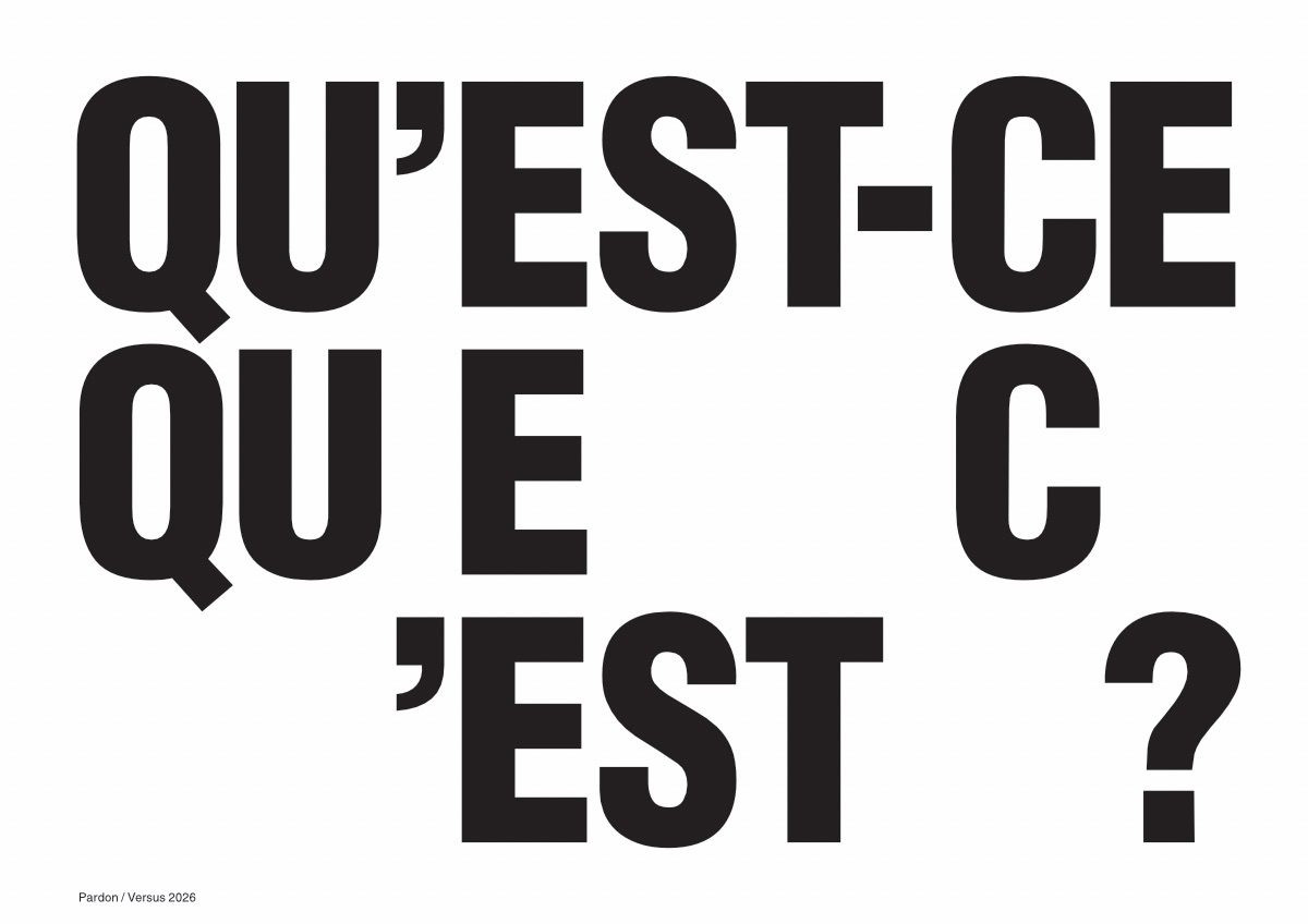 Fancy in french. Simple typographic arrangement of the french sentence 