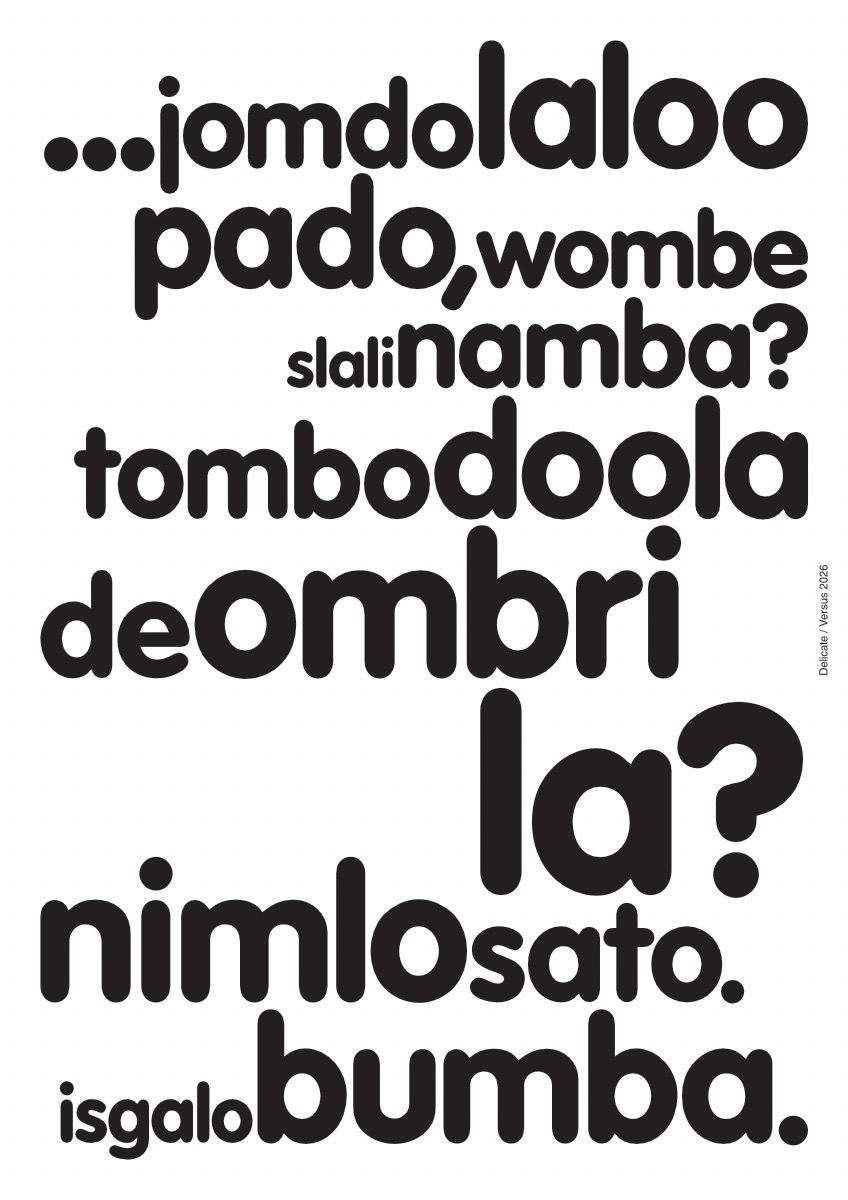 Meaningless words of meaningful memories. The work features a jumble of meaningless words (glossolalia).