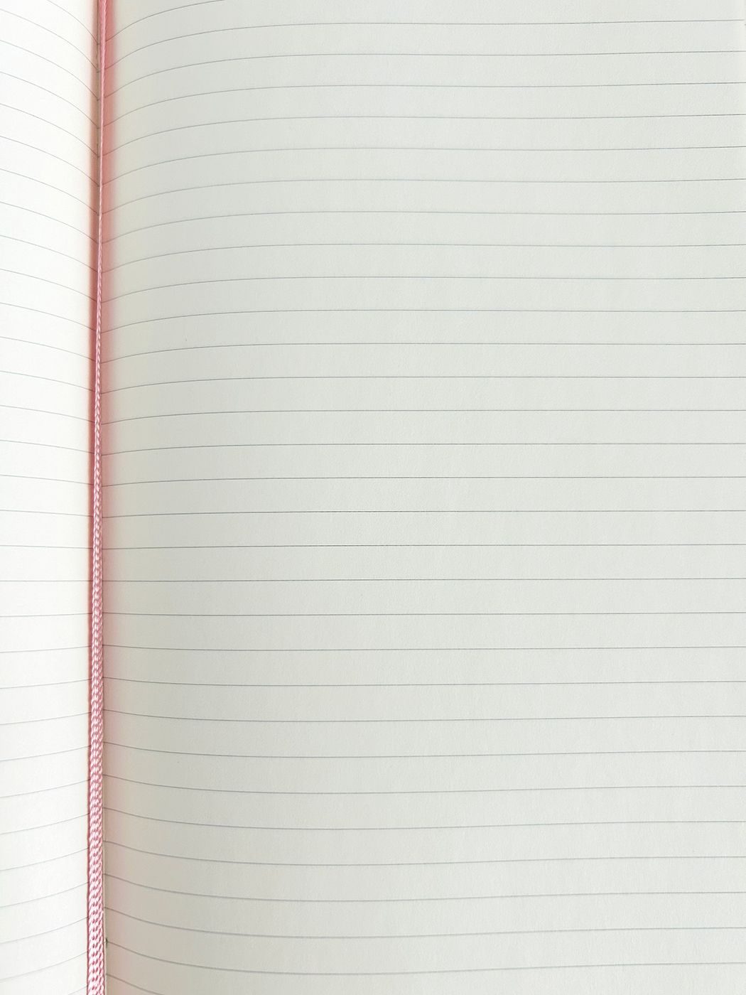 image of a notebook open on a blank page