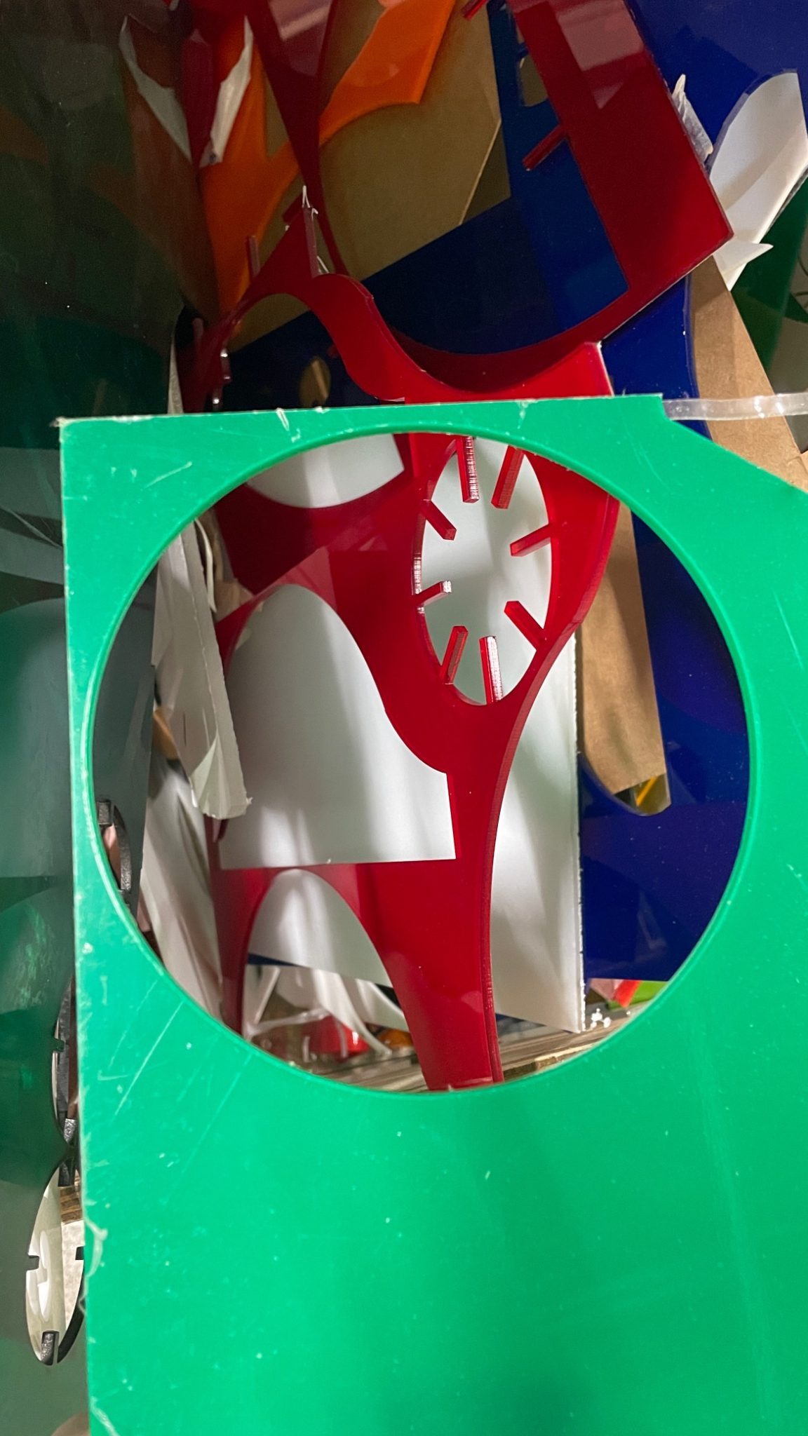 Plastic green circle