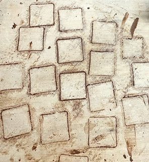 Square clay prints