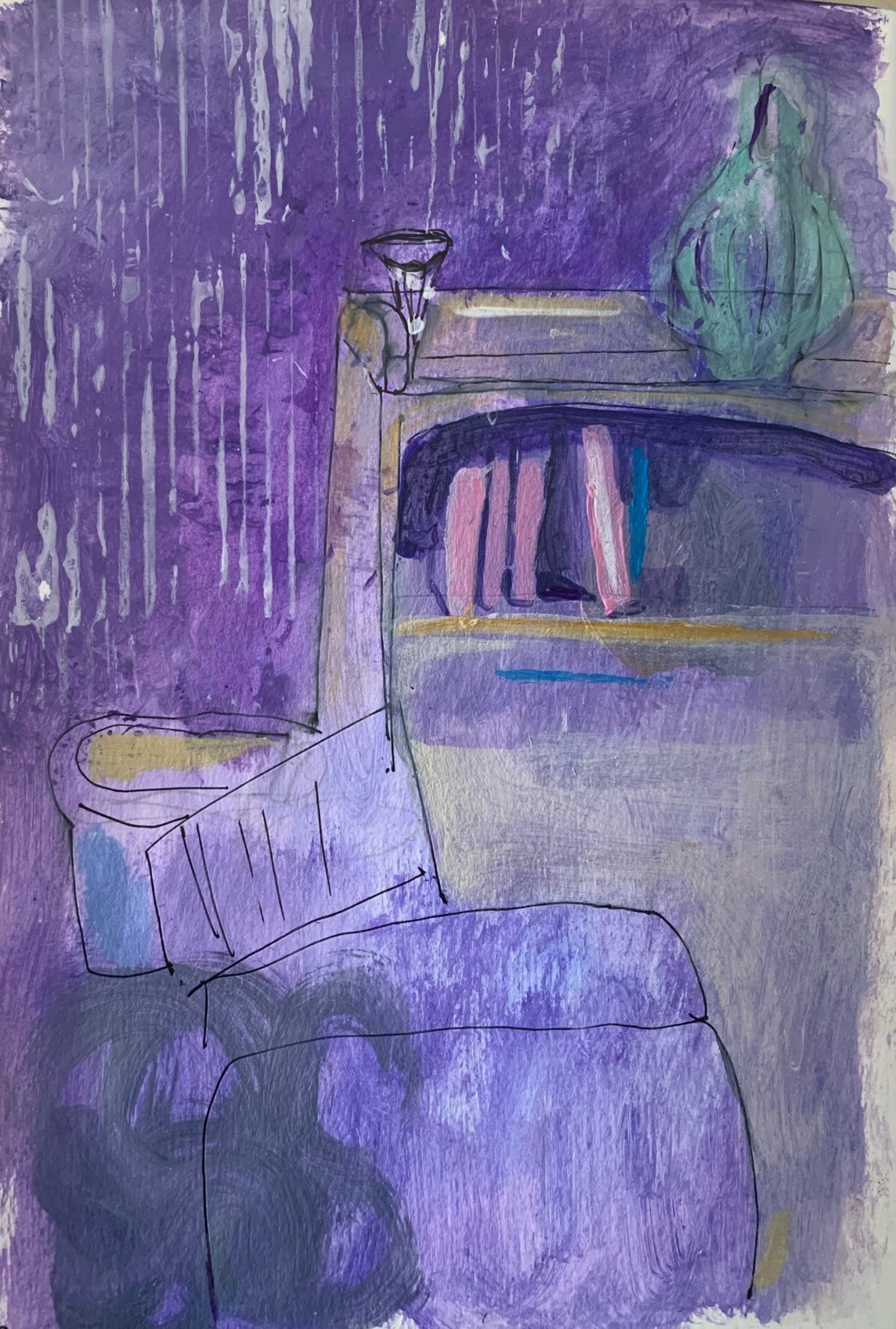 View from desk at home