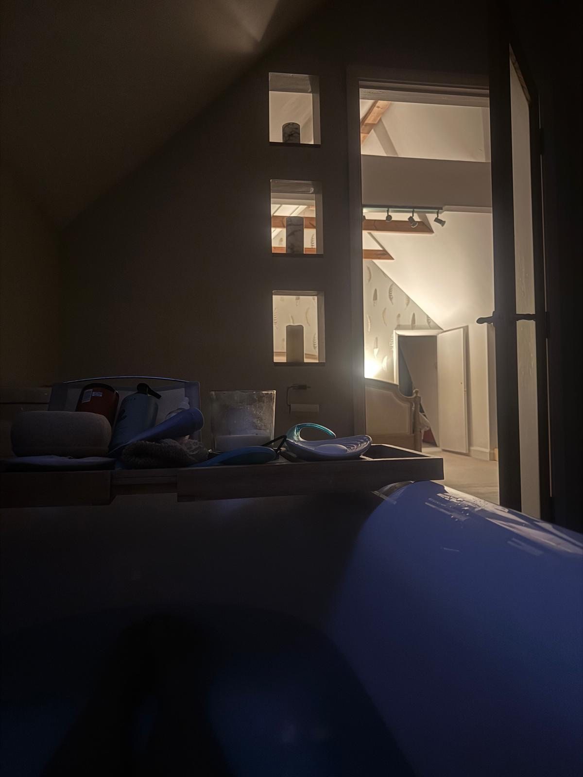 Early evening reset in a double-ended bath. Right way, wrong way, forwards, backwards, who cares? A photograph