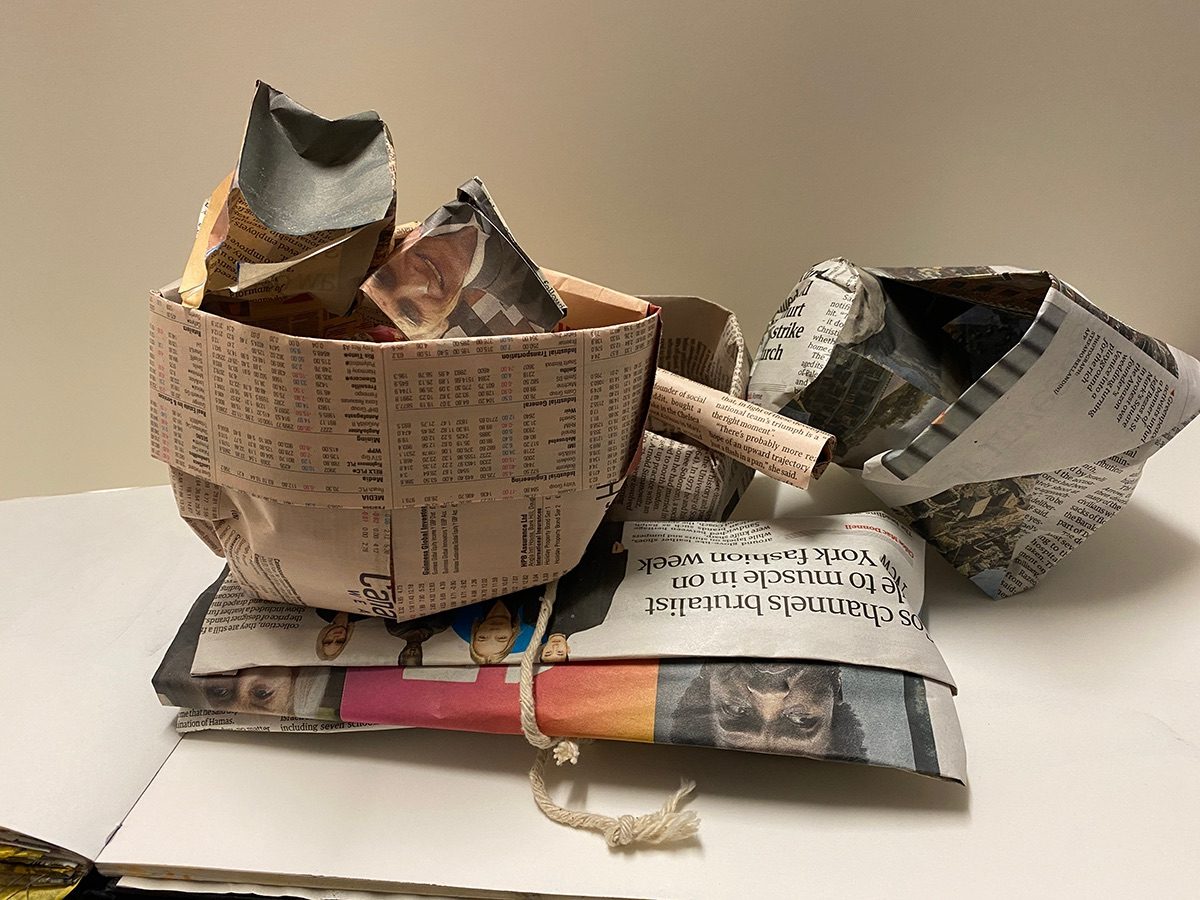 photo of paper structure